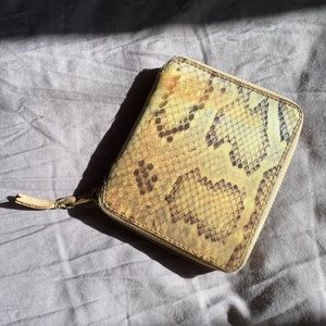 Comme des garçons holographic snake wallet